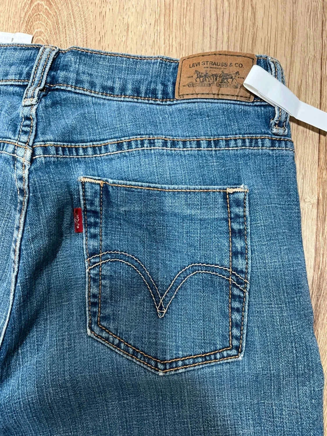 Short Levi's Capri Taille 4 Vintage Femme Coton Bleu Slv015 – photo 9